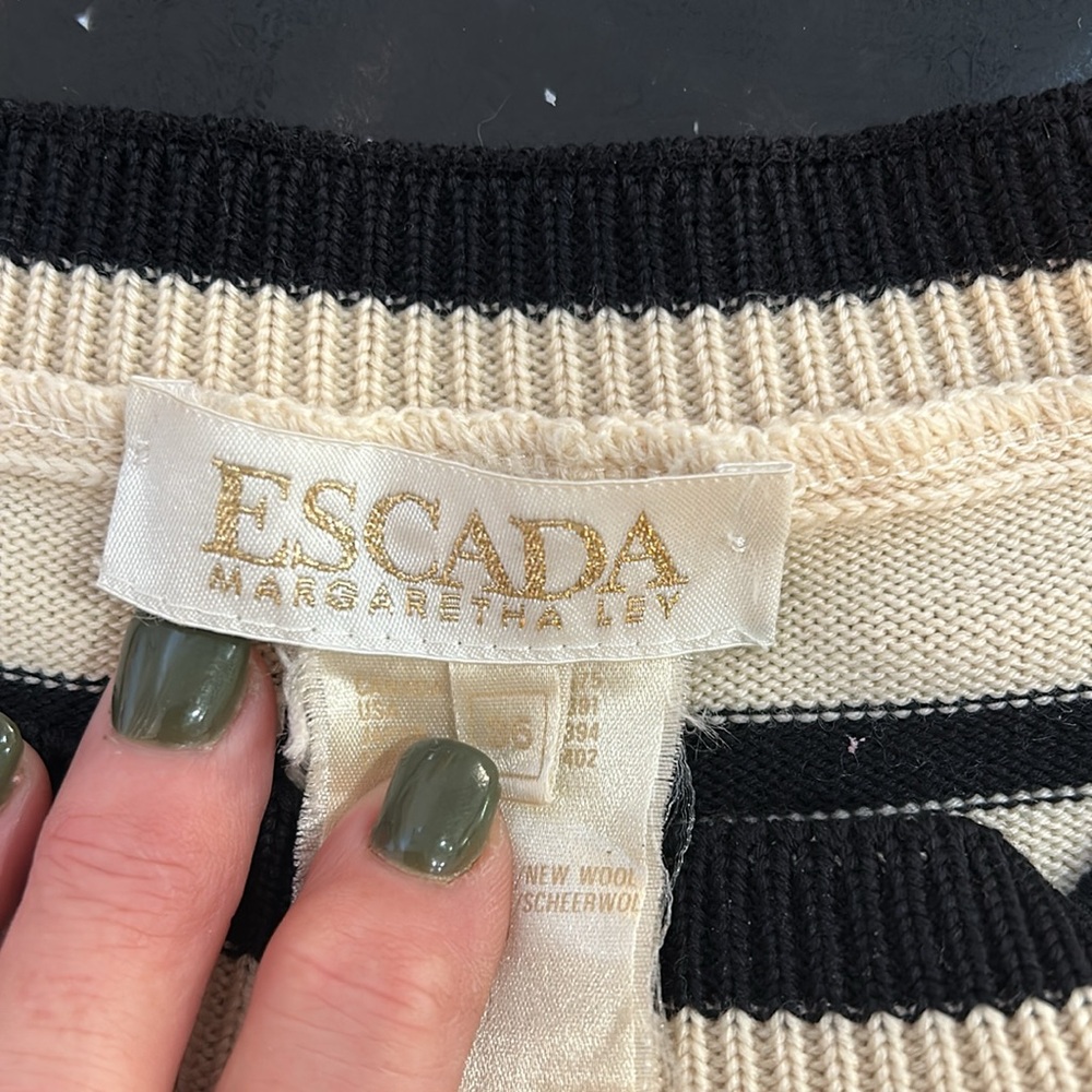 Vintage Escada Nautical Sweater - Picture 6 of 9